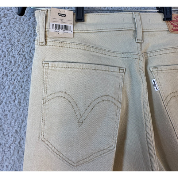 Levis 414 Womens Classic Straight Jeans Size 4 Tan Stretch Denim - Picture 13 of 16